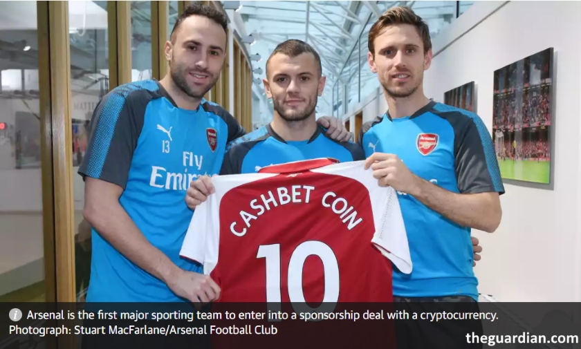 Arsenal cryptocurrency deal