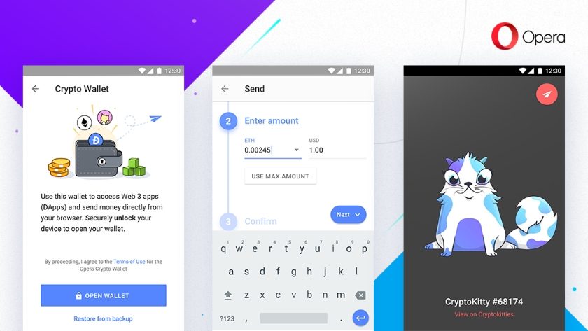 Opera blockchain browser