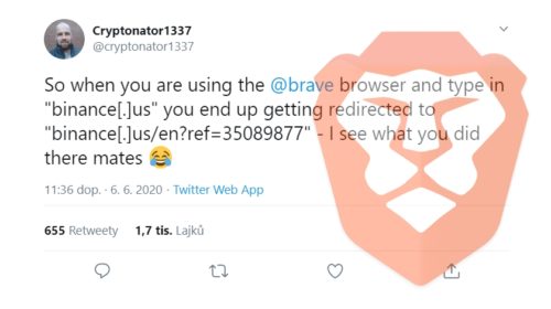 Brave under fire for affiliate link autofill