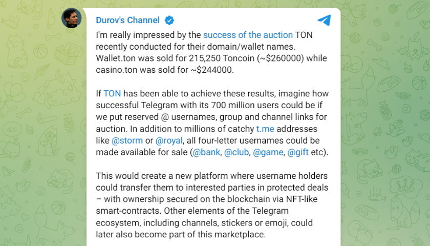 marketplace to auction rare username handles