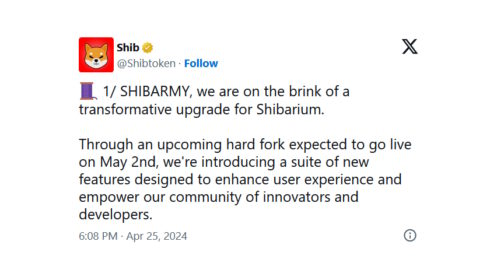 Shiba Inu Team Announces Significant Network Upgrade